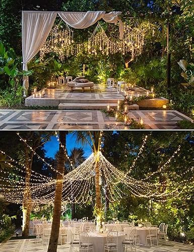 DesiDiya® 35 Feet Long LED Power Pixel Serial String Light, 360 Degree Light in Bulb | Copper Led Pixel String Light for Home Decoration,Diwali,Christmas(Warm White) Pack of 1